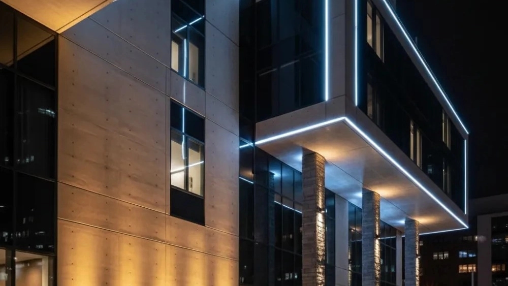 نورپردازی نمای ساختمان در تهران